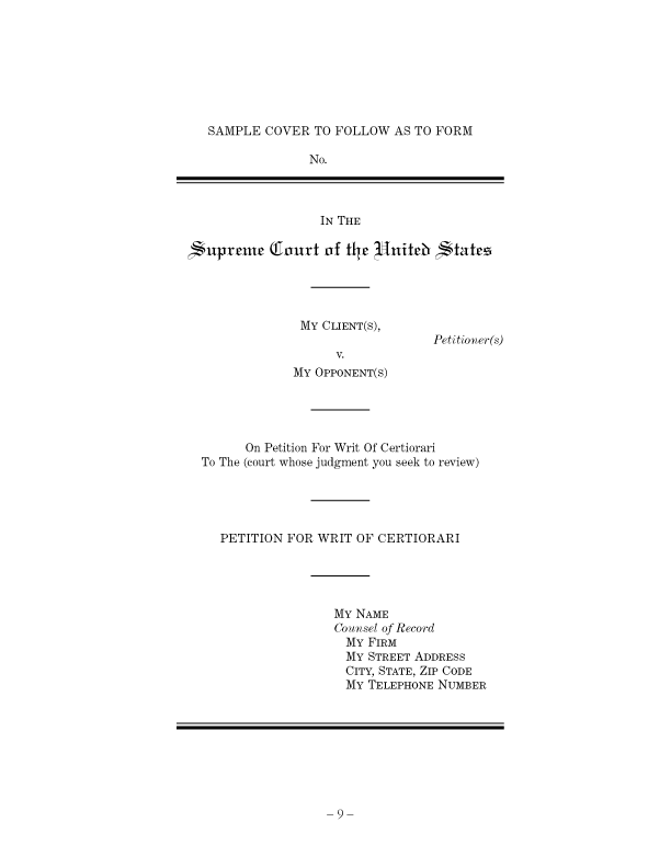 US Supreme Court Filing Guides FindLaw
